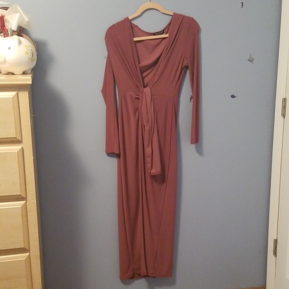 Dress with pant legs underneath